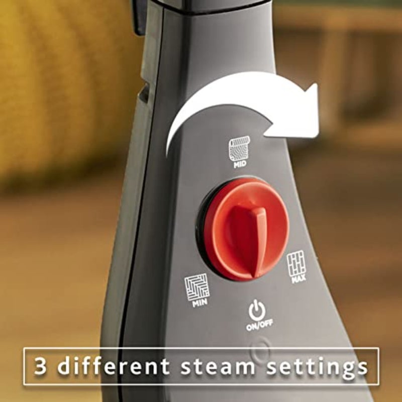 ممسحة Steam PLUS البخارية للتنظيف الصحي لجميع الأرضيات والسجاد؛ جسم من الفولاذ المقاوم للصدأ؛ أبيض؛ إزالة 99.9 من البكتيريا والفيروسات بدون مواد كيميائية قاسية - Image 5