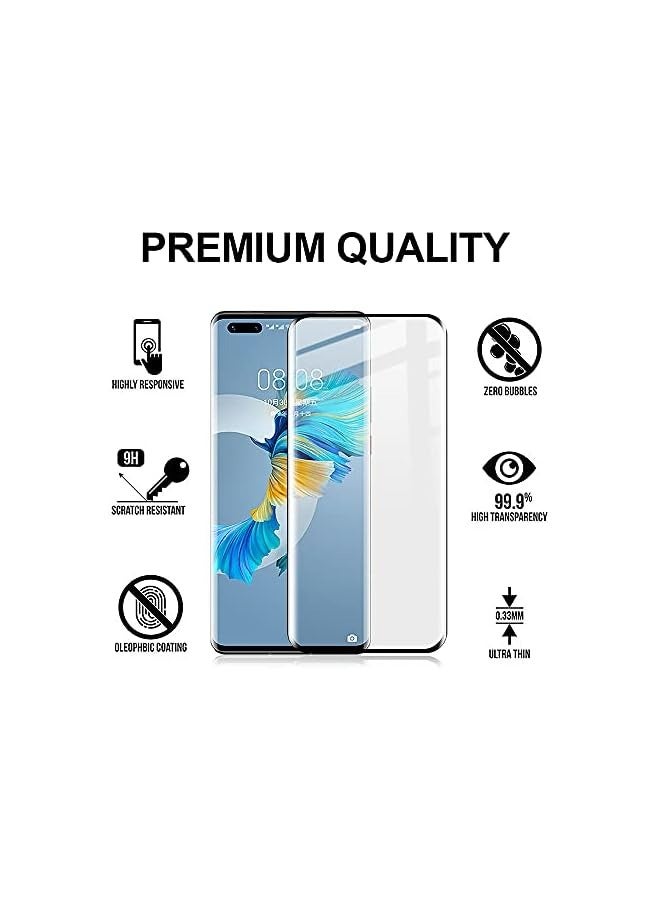 PROMASS Tempered Glass Screen Protector For Huawei P40 Pro Black - Image 2