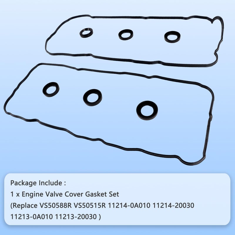 RICHWEI VS50588R Engine Valve Cover Gasket Set Kit for Toyota Avalon Camry Solara Sienna Highlander Lexus RX300 RX330 ES300 ES330 RX400h 3.0L 3.3L 1999 2000 2001 2002 2003 2004 2005 2006 2007 2008 2009 2010 - Image 4