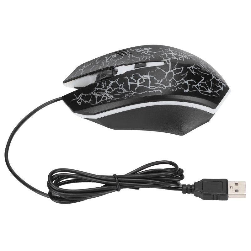فأرة ألعاب سلكية - فأرة USB تعمل بمجرد التوصيل مع تتبع دقيق لأجهزة الكمبيوتر المكتبية والمحمولة - Image 1
