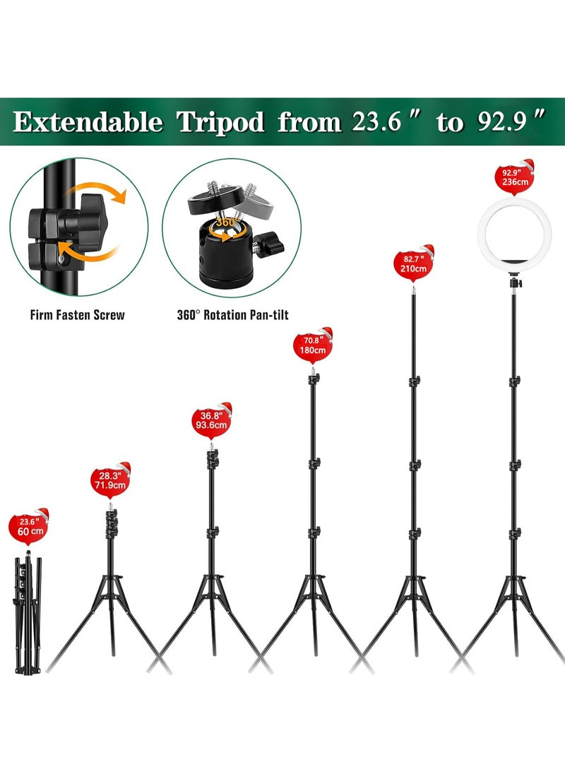 JUFU JUFU - Ring Light with Extendable Tripod Stand & Phone Holders - Image 1