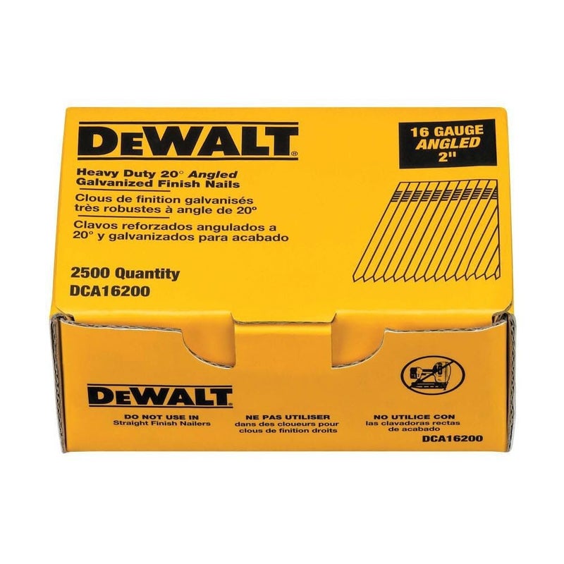 DeWalt DCA16200 2" Heavy Duty 20-Degree Angled Galvanized Finish Nails - Image 5