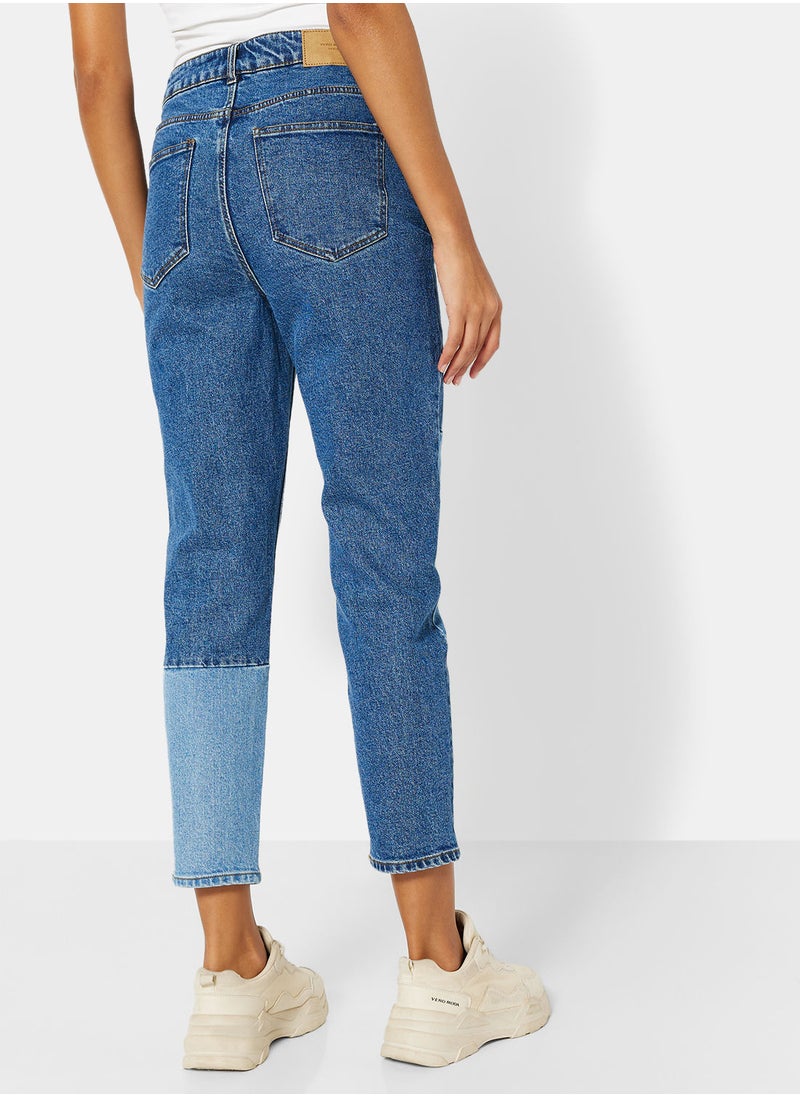VERO MODA - Patch Straight Fit Jeans - Image 1