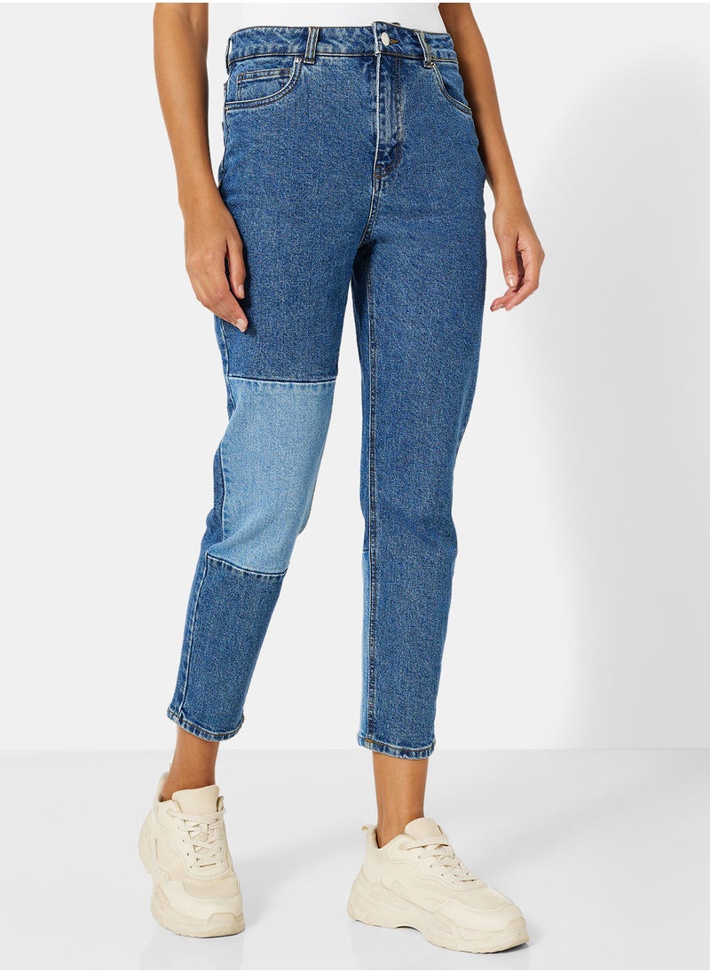 VERO MODA - Patch Straight Fit Jeans - Image 1