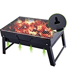 Honexa Honexa Barbecue Grill Charcoal Grill Folding Portable Lightweight Barbecue Grill Tools for Outdoor Grilling Cooking Camping Hiking Picnics Tailgating Backpacking Party 17x 116x 26  - Image 2