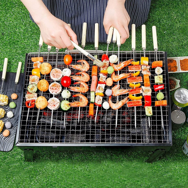 Honexa Honexa Barbecue Grill Charcoal Grill Folding Portable Lightweight Barbecue Grill Tools for Outdoor Grilling Cooking Camping Hiking Picnics Tailgating Backpacking Party 17x 116x 26  - Image 4