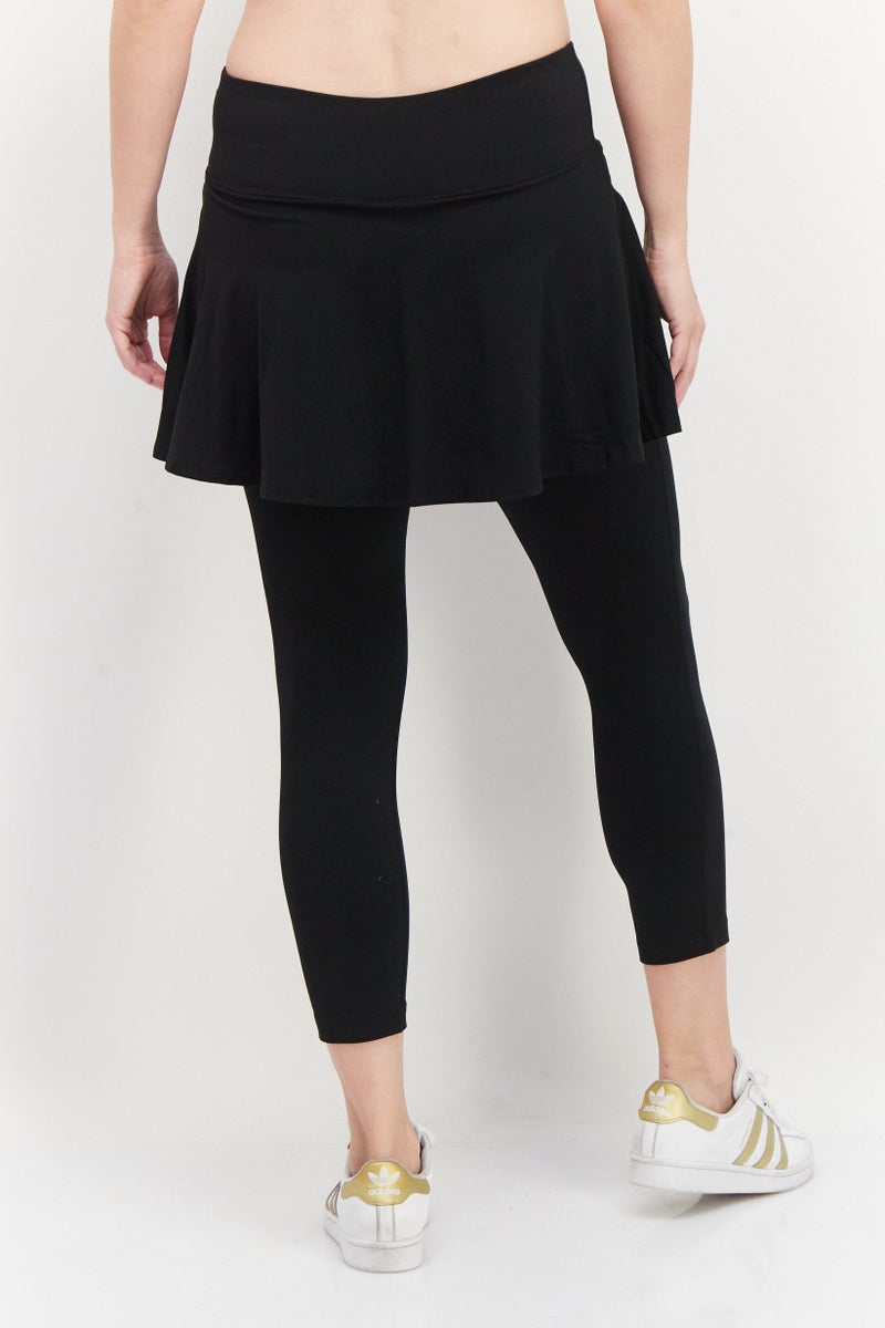 EVERLAST بنطال رياضي نسائي ضيق للتمرين، أسود - Image 4