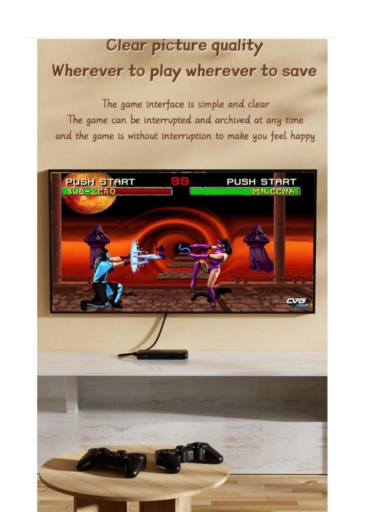 HD TV Video Game Box Retro Console Box With 15,000 Games Wireless Controller Gamepad  - Image 2