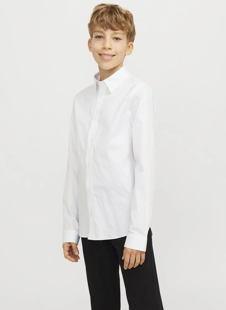 جاك وجونز جونيور Kids Jjeaxel Stretch  Stretch Regular Fit Shirt