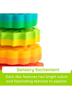 Fat Brain Toys Spinagain, Baby Stacking Toys For Toddlers, Building Baby Toys For Ages 1+, Spinning Toddler Toys 