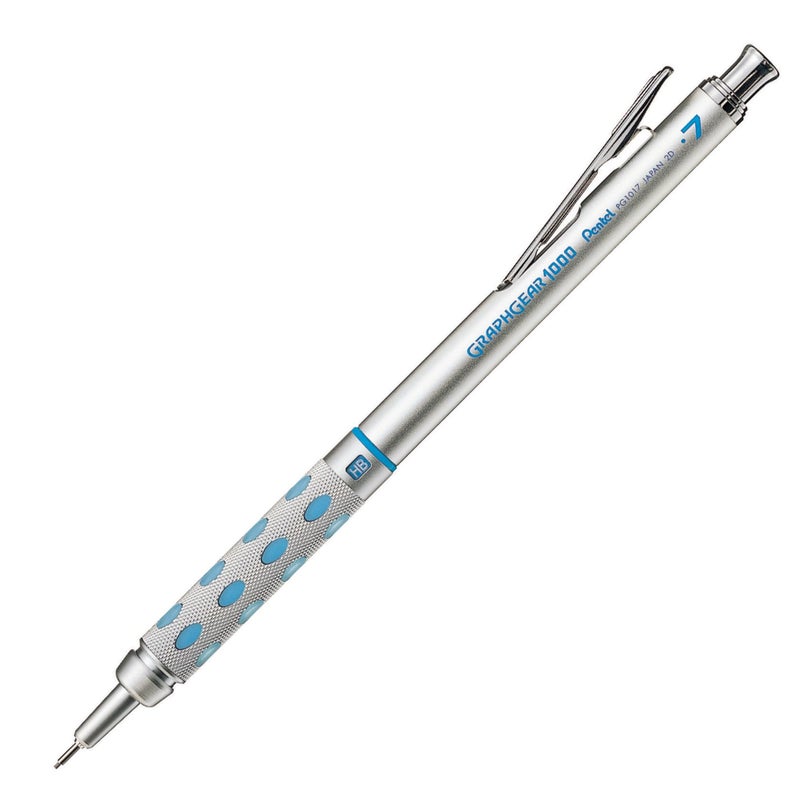 Pentel قلم رسم أوتوماتيكي بنتل غراف جير 1000 (0.7 مم) مع إعادة تعبئة ممحاة، عبوة واحدة (PG1017EBP) - Image 1