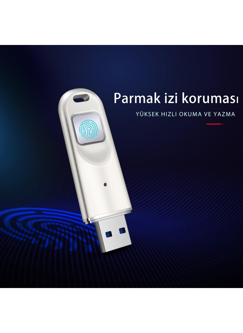 DM FD069 Encrypted USB 3.0 64GB Flash Memory with Fingerprint Reader  - Image 5