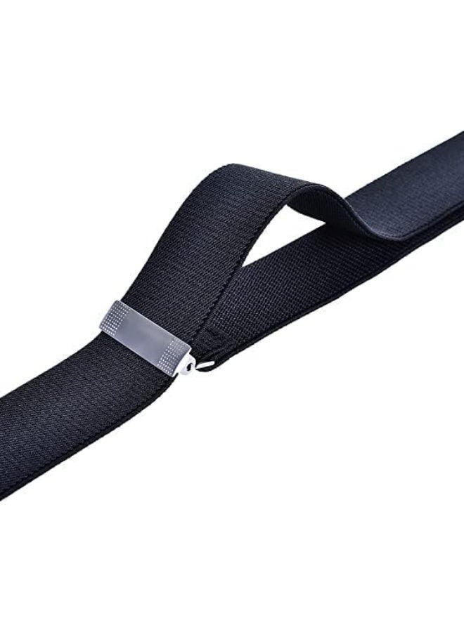 ChicAbode Suspenders for Men, X-Back, Solid Color Heavy Duty Suspenders Wide Adjustable, Men's Suspenders with 4 Snap Hooks - Image 4