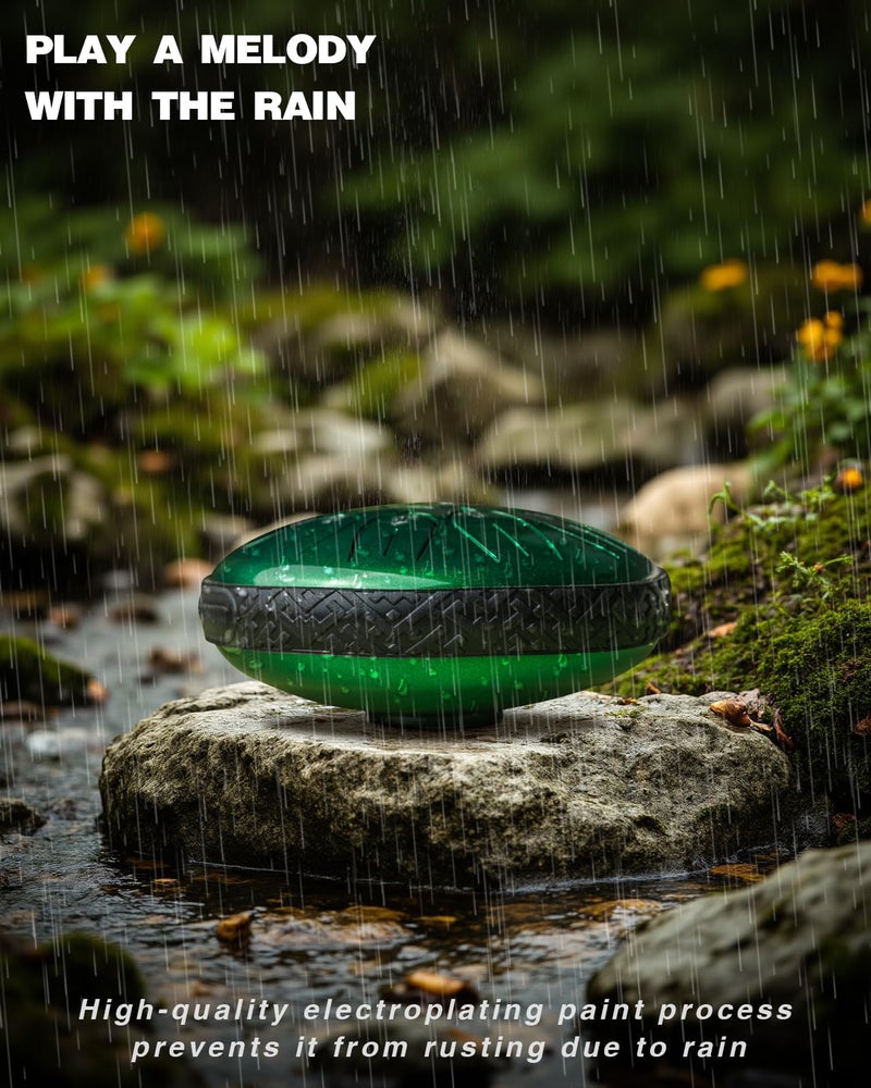 NIPINUS Rain Drum for Outside Garden, Steel Tongue Drum - 6 Inch 11 Notes Metal HandPan Drums,Waterproof Rain Chime,Musical Gifts - Image 5
