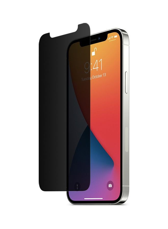 BORTONY Privacy Screen Protector For Apple iPhone 12 Black - Image 1