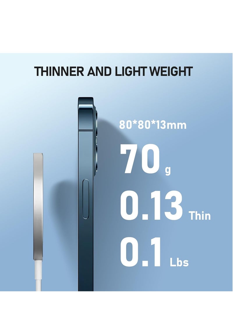 general 15W MagSafe Charger ,iPhone Magnetic Wireless Charger , Magnetic to USB-C Fast Charge Cable (1M) Compatible iPhone 15/15 Pro Max/15 Pro/14/13/12 Series ,Silver - Image 3