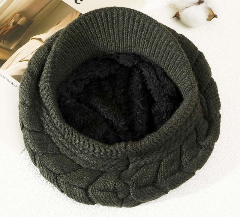 HINDAWI Women Winter Warm Knit Hat Wool Snow Ski Caps with Visor - Image 5