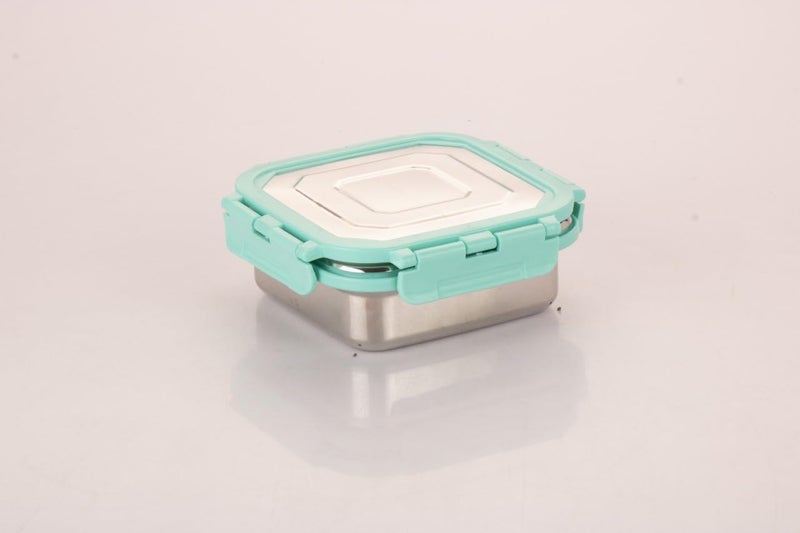 LIPSA ENTERPRISE Click It Square Stainless Steel Lunch Pack for Office School Use Square 2 pc 350ml - Image 3