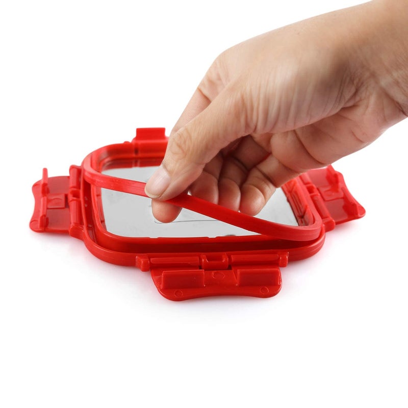 LIPSA ENTERPRISE Click It Square Stainless Steel Lunch Pack for Office School Use Square 2 pc 350ml - Image 5