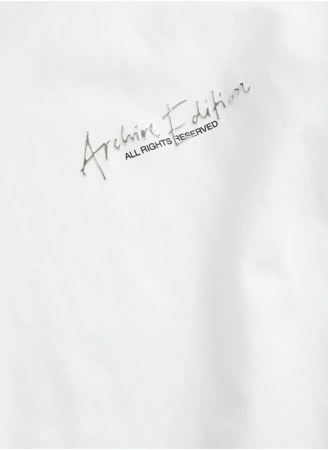 JACK & JONES Slogan Print Crew Neck T-Shirt