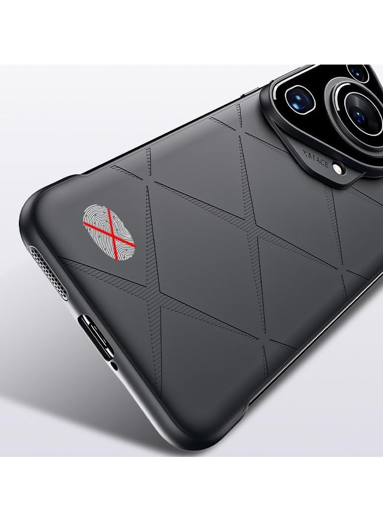 عام حافظة هاتف مغناطيسية بلا حدود متوافقة مع عدسة هواوي بورا 70 الترا ملفوفة بالكامل لمنع السقوط ل بورا 70 الترا شل - Image 3