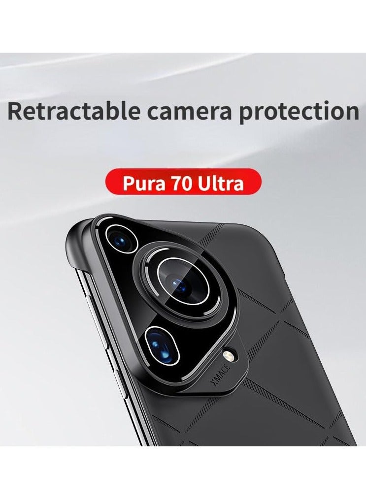 عام حافظة هاتف مغناطيسية بلا حدود متوافقة مع عدسة هواوي بورا 70 الترا ملفوفة بالكامل لمنع السقوط ل بورا 70 الترا شل - Image 2