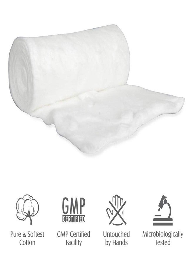 Tulips 100gm Absorbent Soft Cotton Wool/Roll for Makeup Remover, Beauty, Adult & Baby Care Disposable Cotton, (Pack of 3) - Image 3