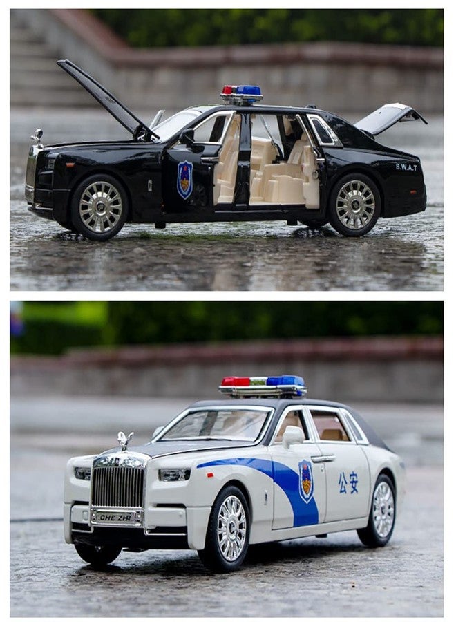 Magicwand® 1:24 Scale Die-Cast Zinc Alloy Rollls Roycce【Police SUV【Black】 with 6 Openable Doors,Lights & Music【Pack of 1】 - Image 4