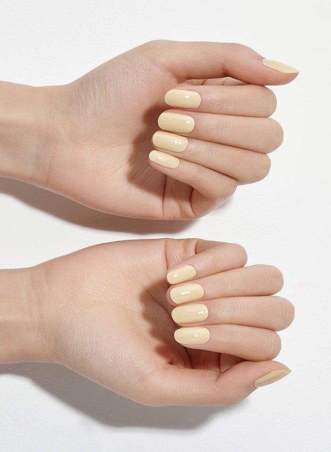Dashing Diva Glaze | Gel Nail Stickers | Artificial Nails | Hardened Type | False Nails | Easy To Apply (Pastel Lemon) - Image 3