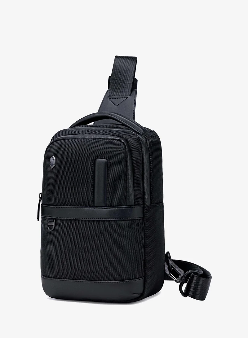 أركتيك هانتر Fashion Chest Bag Water Resistant Anti-Theft Polyester Crossbody Bag Business Travel Casual for Men Women, XB00678, Black