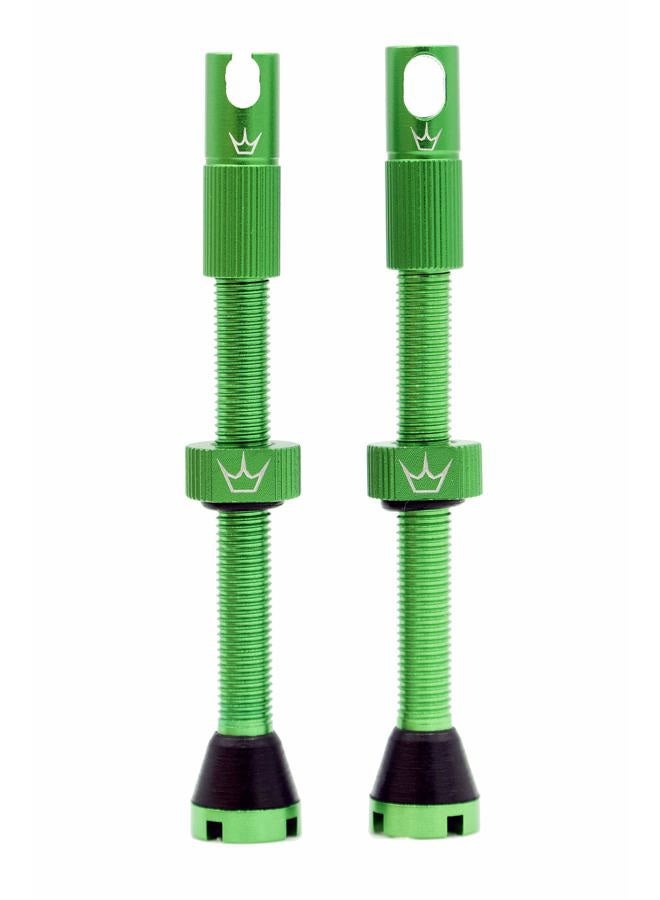 PEATY'S x Chris King (MK2) Tubeless Valves - Bike Tyre Valves (Emerald, 60mm), PTV2 - Image 1