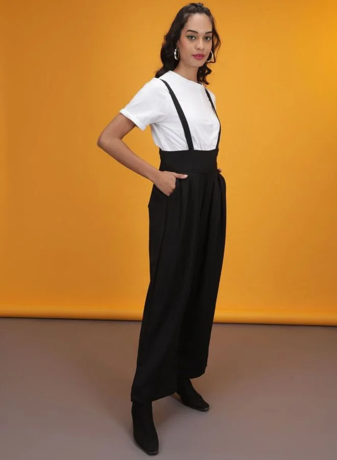 Freehand  Women Regular Fit Solid High Rise Pleated Pant for Women | Best Price UAE