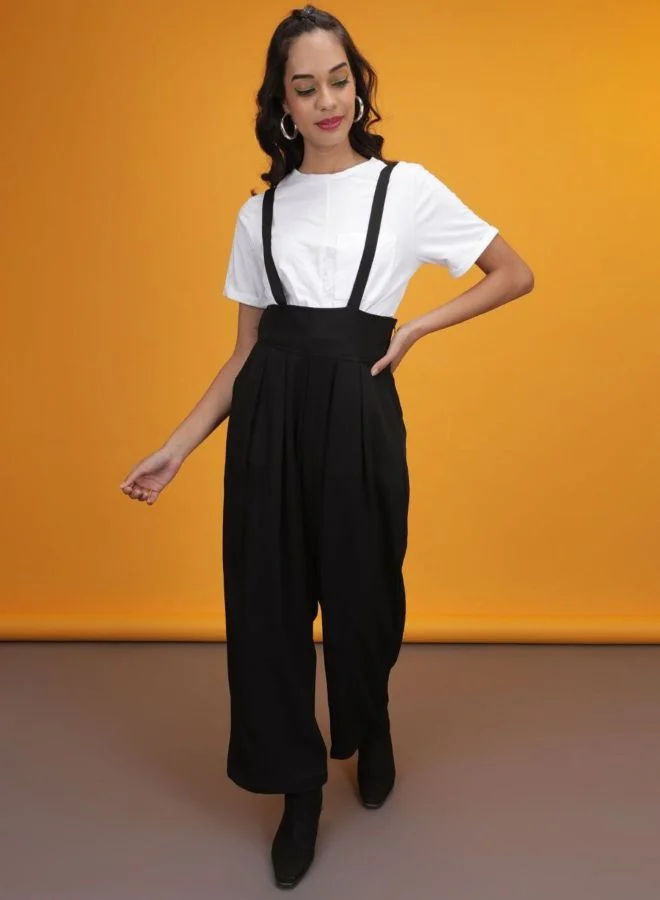 Women Regular Fit Solid High Rise Pleated Pant