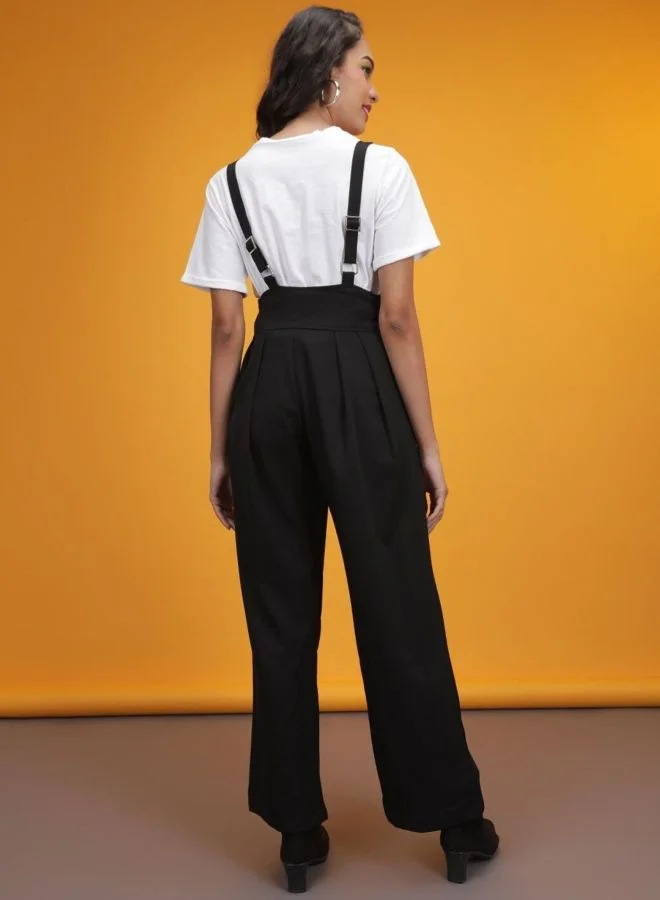 Freehand  Women Regular Fit Solid High Rise Pleated Pant for Women | Best Price UAE