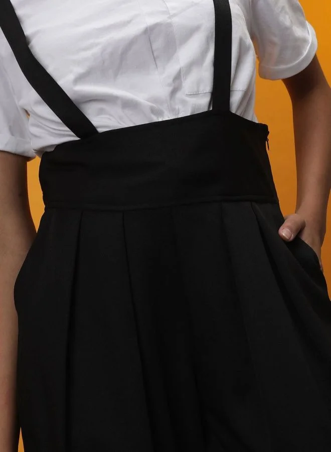 Freehand  Women Regular Fit Solid High Rise Pleated Pant for Women | Best Price UAE