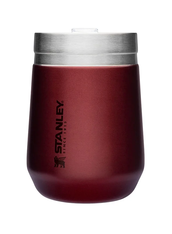 Stanley Stanley Stainless Steel GO Tumbler Wine, 10oz Stainless Steel Vacuum Insulated Wine Tumbler, 5 Hours Cold, 1.5 Hours Hot, and 20 Hours Iced