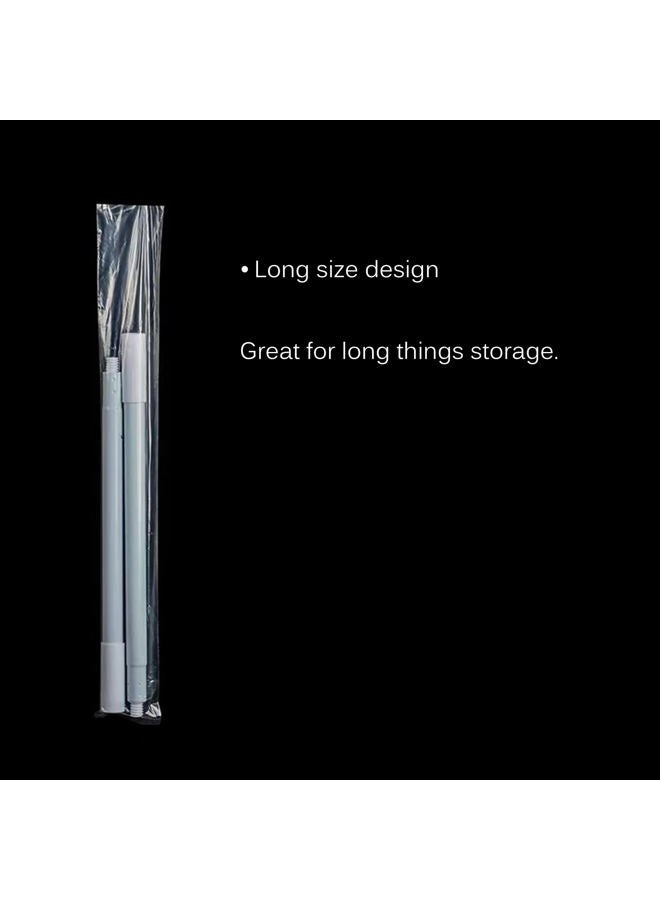 LanttAotte Long Plastic sleeves 6x30 Inch 50 Pack Poster Poly Bags, 2 Mil Clear Flat Open Blueprint Storage Poster Tube for Large Narrow Items, Waterproof - Image 3