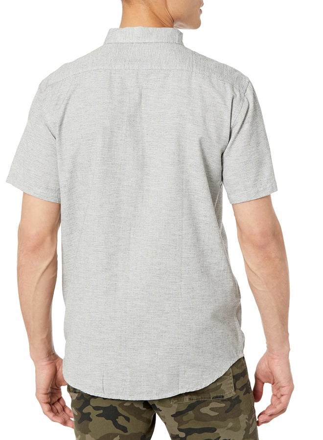 Billabong Men's Classic Sundays Woven Short Sleeve Shirt, Easy Grey, M - Image 2