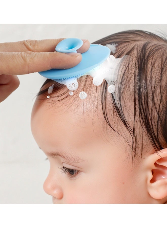 2PCS,Baby Toddler Silicone Hair Washing Brush Hair Shampoo Massage Comb Face Washing Brush Gentle Cleaning - Image 2