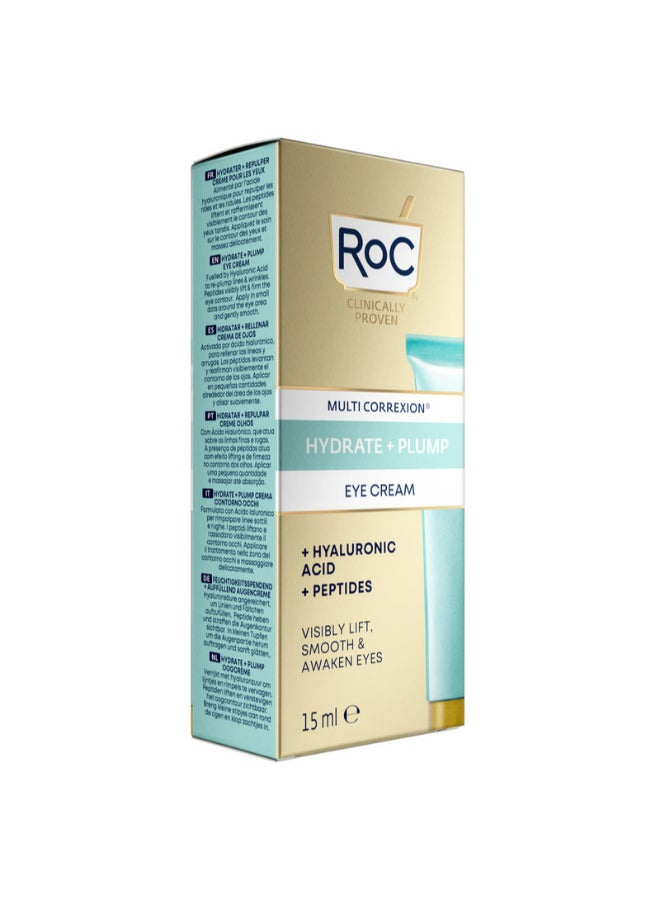 RoC MULTI CORREXION HYDRATE + PLUMP EYE CREAM 15ML  - Image 5