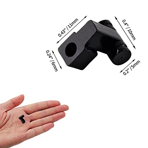 Jersvimc 2 Pcs Guitar Roller String Tree, Black String Tree Retainer Telecaster String Guide Bass String Retainer Screw for Tele Start - Image 4