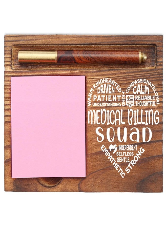 EFFJNSG Medical Billing Squad Gifts, Appreciation Gifts for Medical Biller, Thank You Gifts for Hospital Front Desk Billing Assistant Squad Med School Graduation Gifts Desk Self-Stick Note Pad Holders EDP13 - Image 1