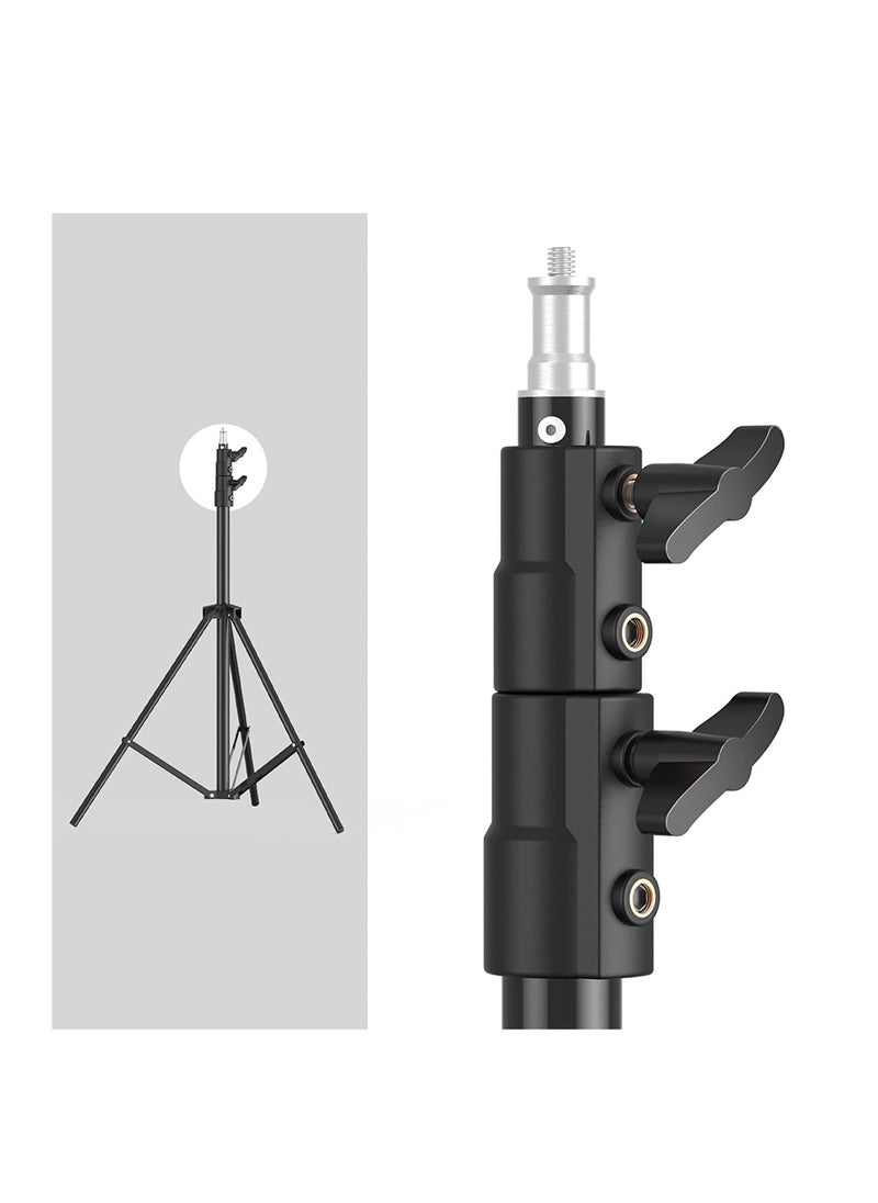 Coopic COOPIC L280 280cm/2.8m Heavy Duty Aluminum Alloy Photo Studio Light Stand with 1/4" Screw for Strobe Lights, Studio Kits, Flash, LED Video Light, Softbox, Reflectors, Umbrella.  - Image 4