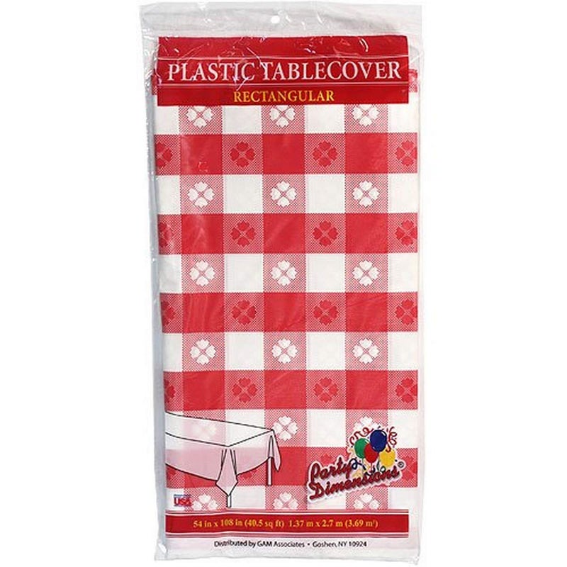 Party Dimensions Plastic Rectangular 54"x108" | Gold | 1 Pc Table Cover, 54 by 108" - Image 3