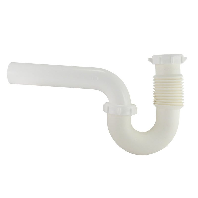 Plumb Pak Keeney PP812-40 P Trap Flex and Fix OT, 1-1/4 x 1-1/2", White - Image 3