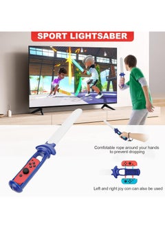 DOBE 18 in 1 Switch Sport Games Accessories Bundle for Nintendo Switch Games, Family Bundle Accessory Kit with Tennis Racket Controller Grips Racing Wheel Bandage Golf Club Wheels Drum Stick Fishing Rod  - Image 5