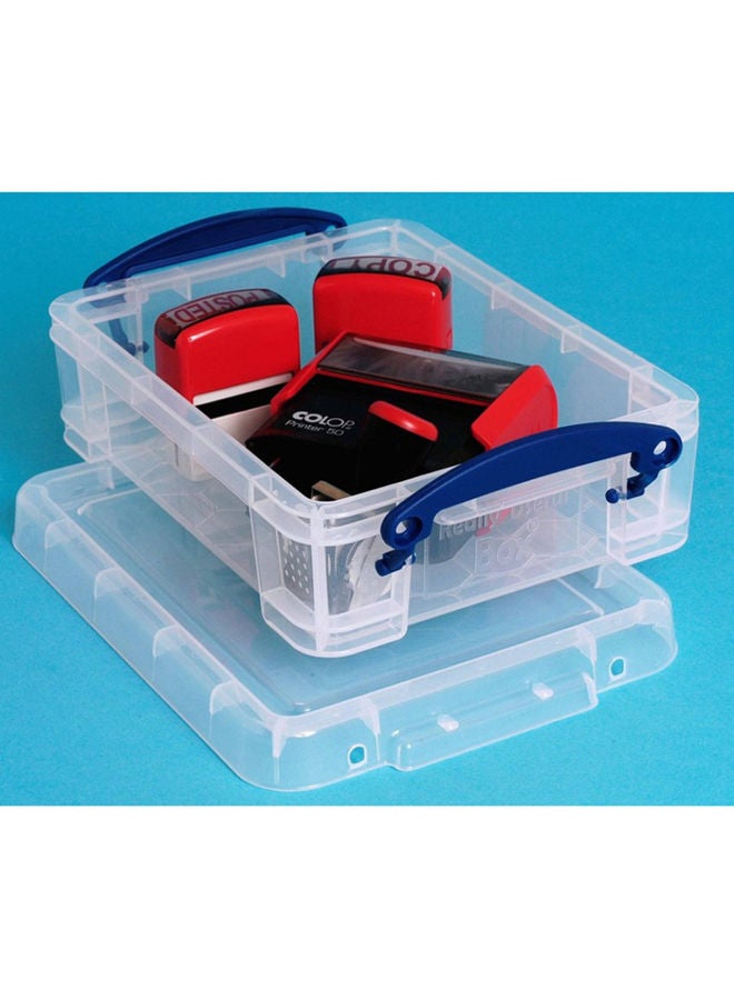 Really Useful Really Useful Storage BoxClear: Transparent , Stackable storage,Utility box,  Space-saving storage, Multi-purpose container - 1.75 Litre  - Image 5