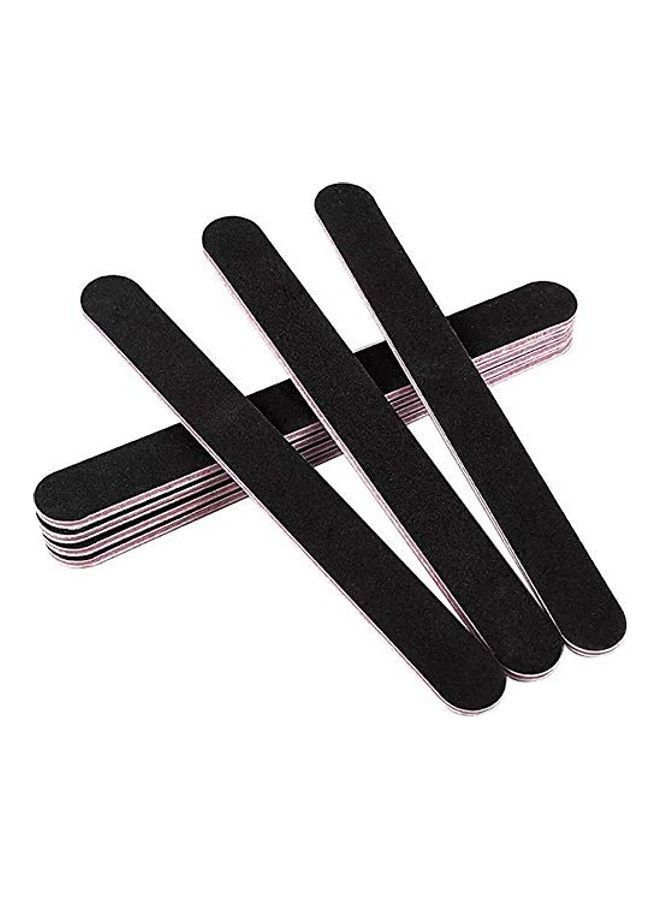 NIBEMINENT 10 Piece Professional Nail File Set Black - Image 1