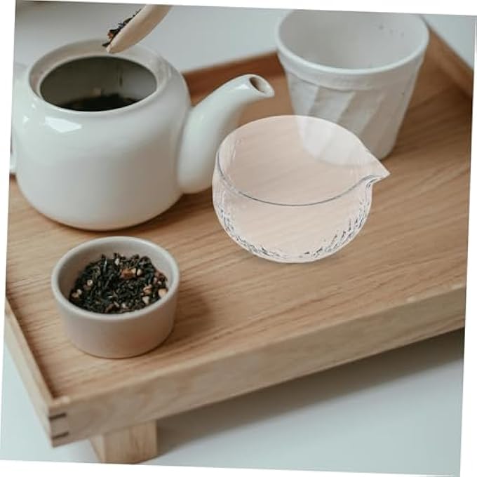 Cabilock Matcha Bowl Tea Set  Traditional Japanese Matcha Mixer With Spout Chinese Teacups Clear Glass Cup Transparent Mug - Image 5