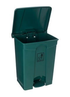 لاكوت Lacot 68L Plastic Garbage Bin with Pedal, Step on Waste Bin - Green  - Image 3